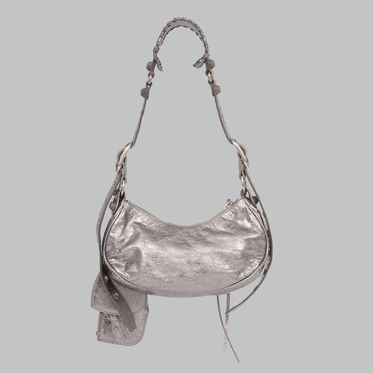 Bolsa Balenciaga Le Cagole Prateada XS