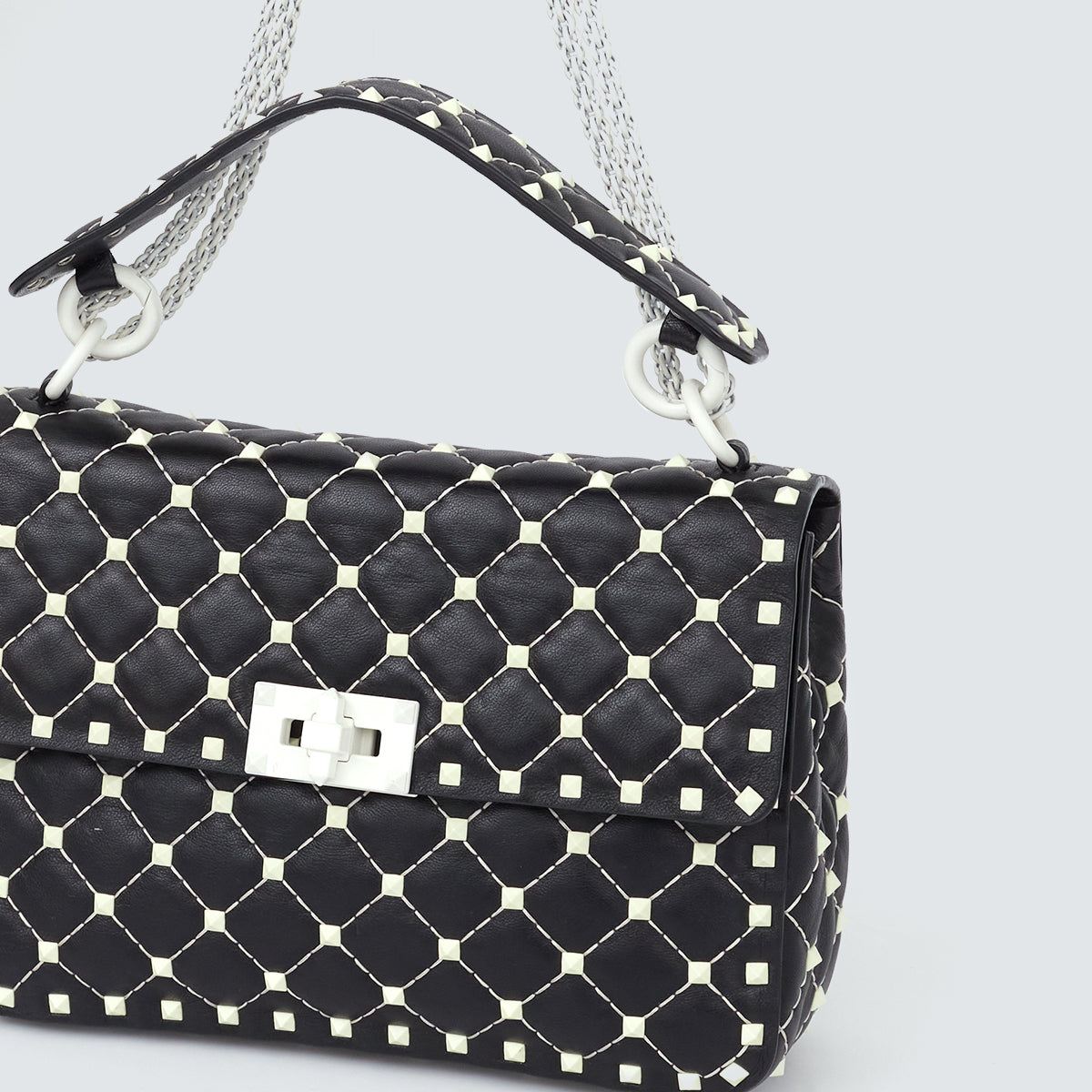 Bolsa Valentino Roman Stud Preta