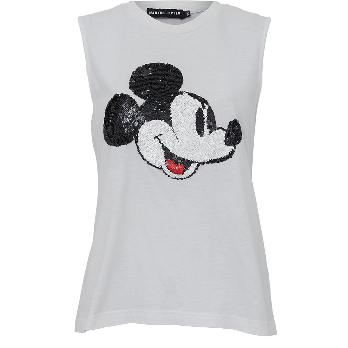 Regata Markus Lupper Paetê Branca Tam. PP BR