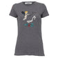 Camiseta Valentino Estampada Cinza Tam. PP BR