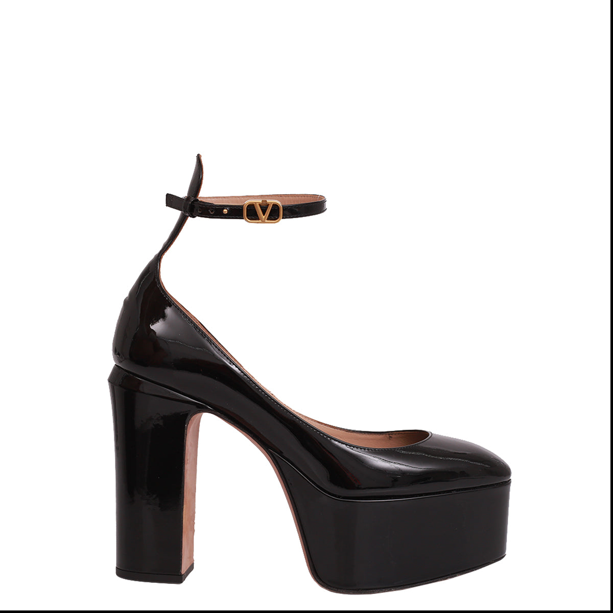 coco⭐︎Valentino ヒール♡37センチ Sapato Valentino Tan-Go Plataform Pump Preto Tam. 34,5 Br – Peguei