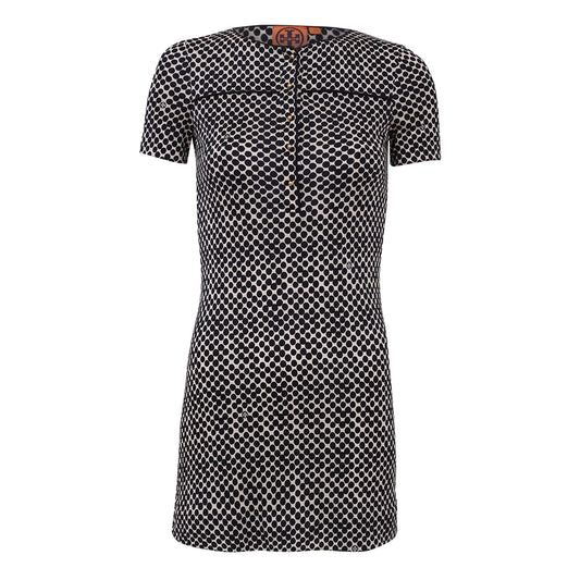 Vestido Tory Burch Póa Azul Marinho e Branco TAM. PP BR