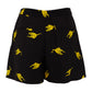 Shorts Miu Miu Estampado Preto e Amarelo Tam. PP BR