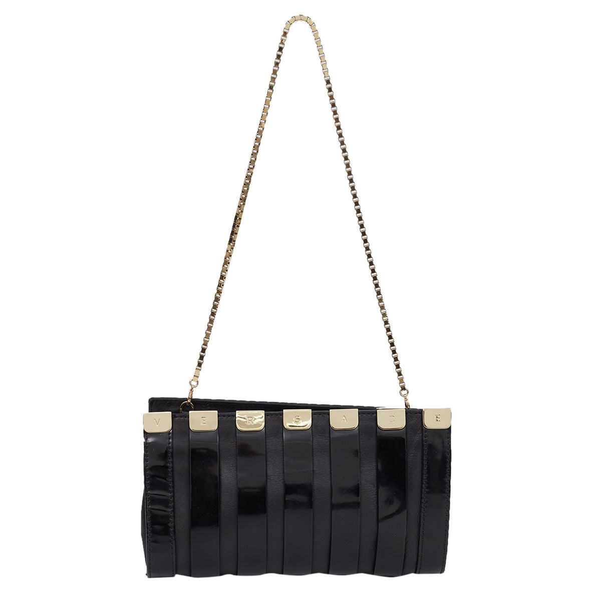 Bolsa Versace Couro Preta