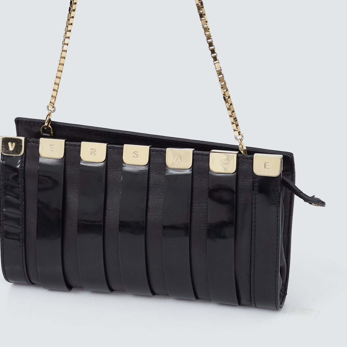 Bolsa Versace Couro Preta