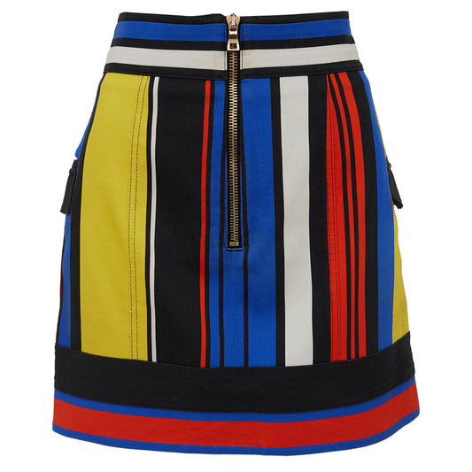 Saia Listrada Balmain Colorida Tam. 36 BR
