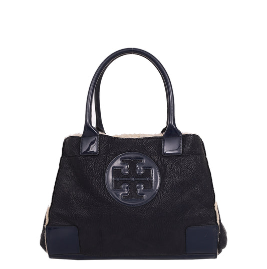 Bolsa Tory Burch Azul com Pelos
