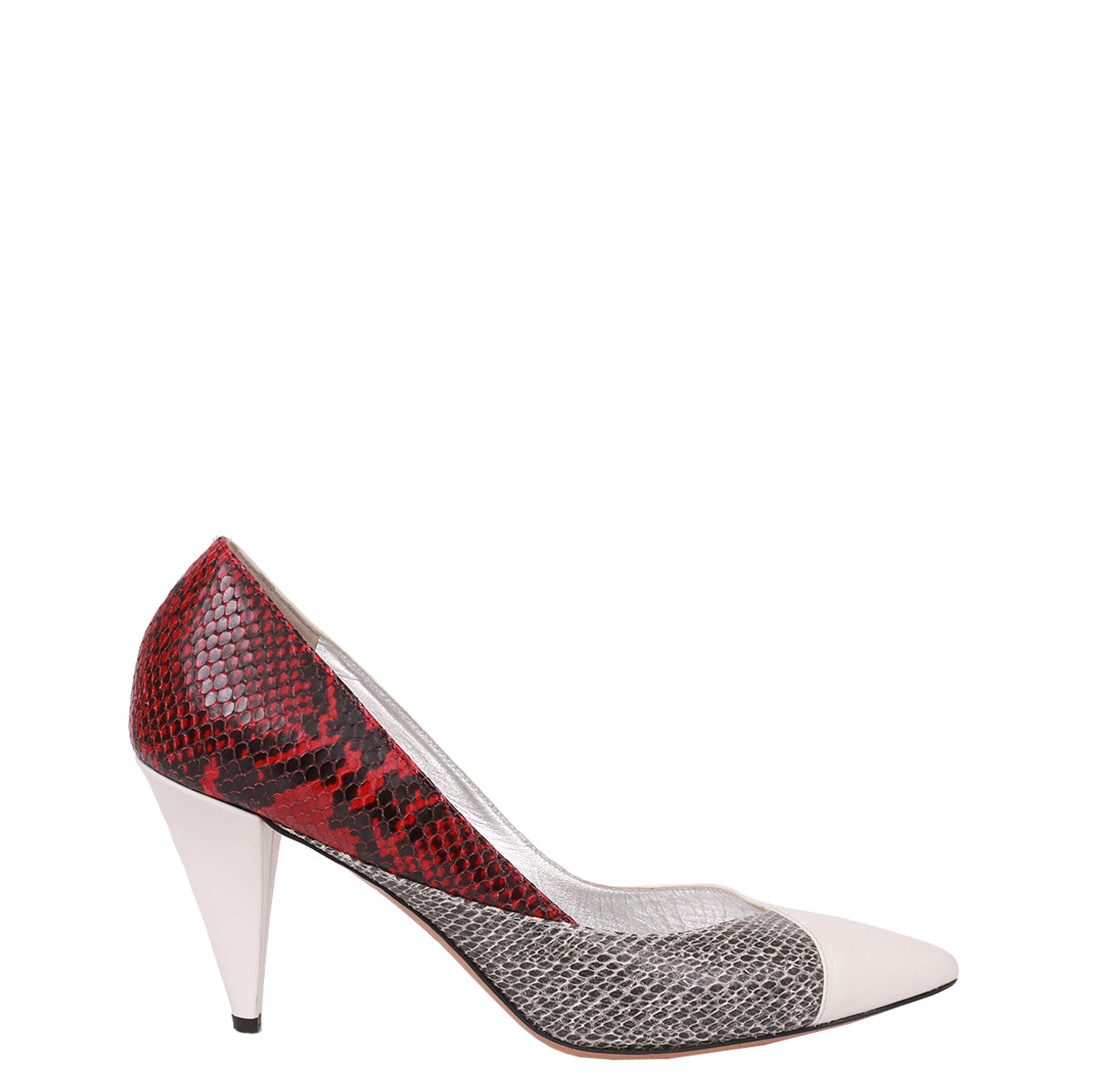 Scarpin Isabel Marant Branco e Animal Print TAM. 38 BR