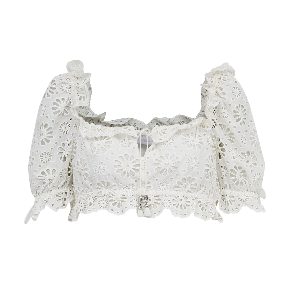 Conjunto Zimmermann Branco Bordado Tam 34 Br