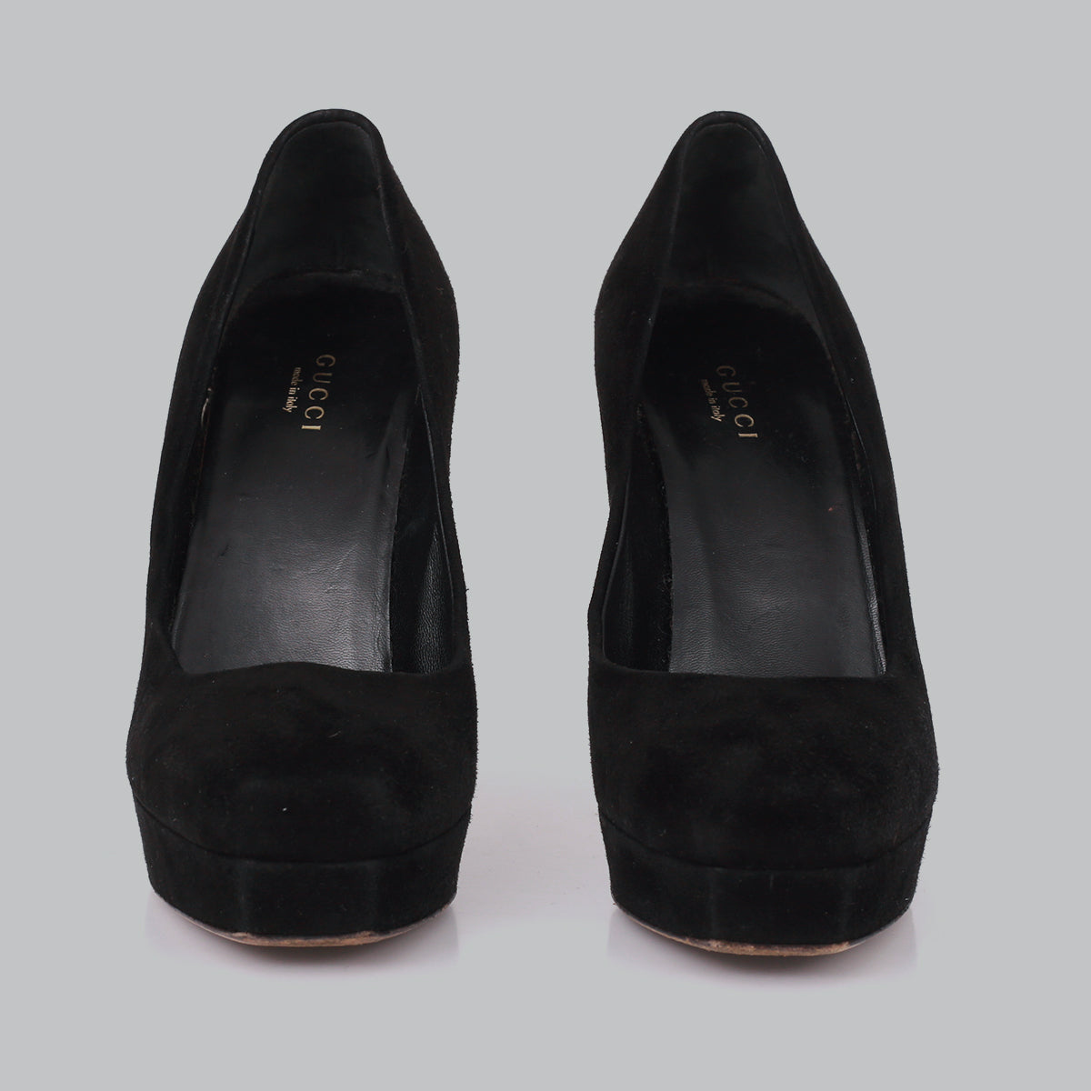 ⁠Scarpin Gucci Camurça Preto TAM. 35 BR