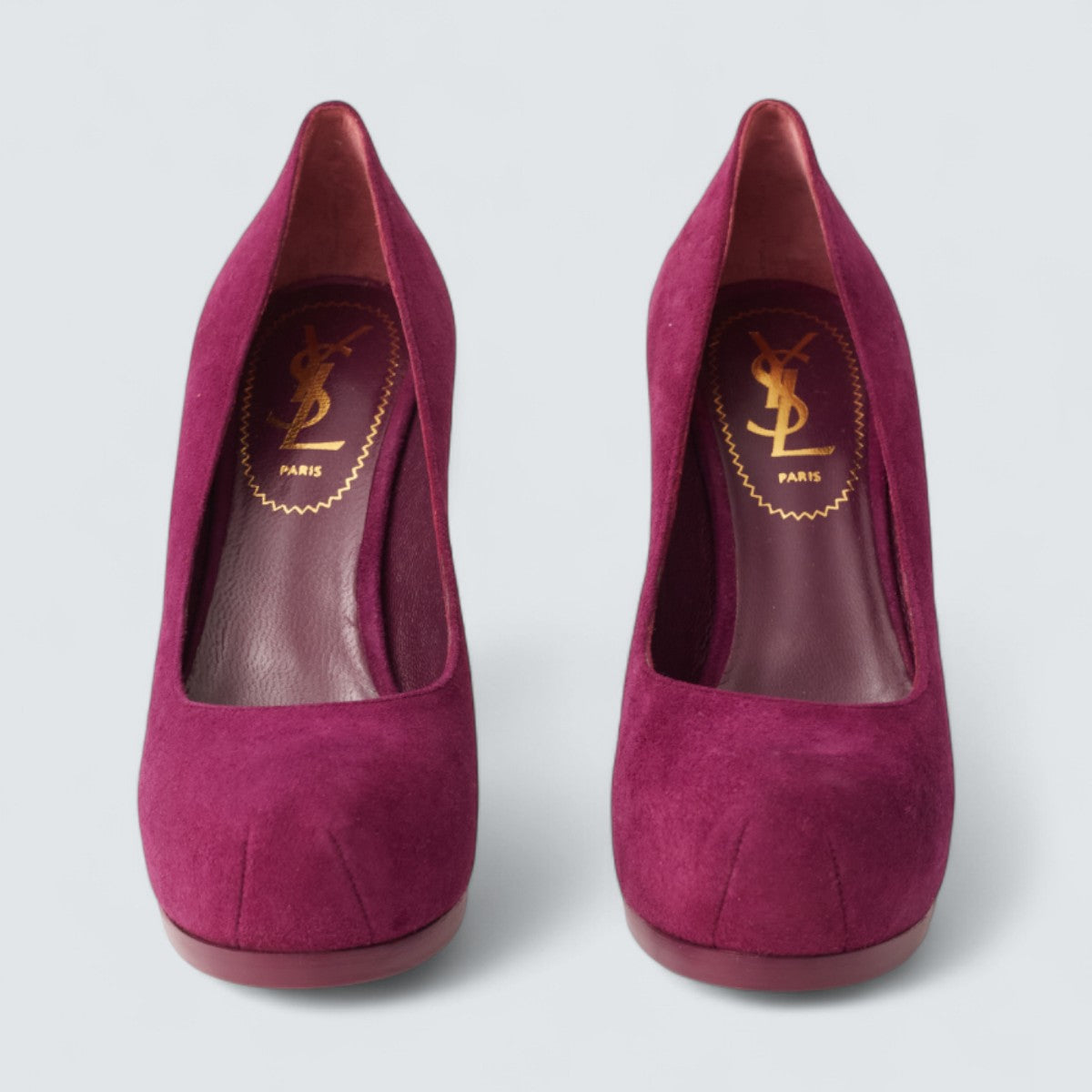 Salto Saint Laurent Tribtoo roxo Tam. 34 BR