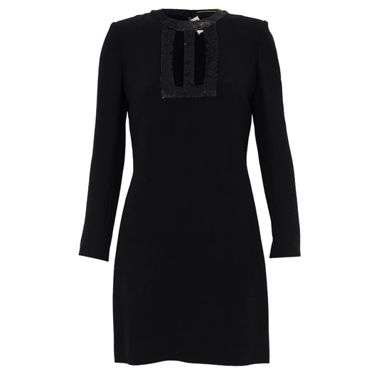 Vestido Saint Laurent Paete Preto Tam. P BR