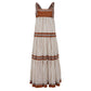 Vestido ZIMMERMANN Listrado Marrom TAM. P BR