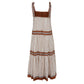 Vestido ZIMMERMANN Listrado Marrom TAM. P BR