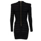 Vestido Balmain Preto Tam. PP