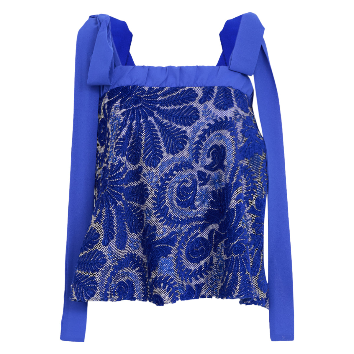 ⁠Conjunto Gaya & Pietra Azul Bordado Tam. P Br