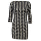 Vestido Diane Von Furstenberg Estampado Preto e Branco Tam. P Br