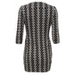 Vestido Diane Von Furstenberg Estampado Preto e Branco Tam. P Br