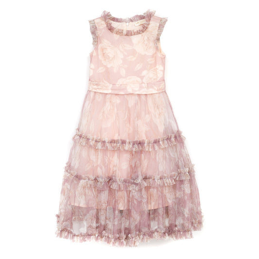 Vestido Infantil Monalisa Chic Rosa Tam 6 anos Br