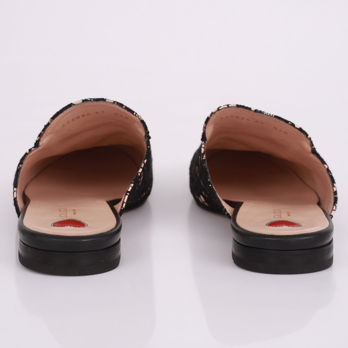 Mule Gucci Princetown Horsebit Renda Preta Masculino Tam. 39 Br