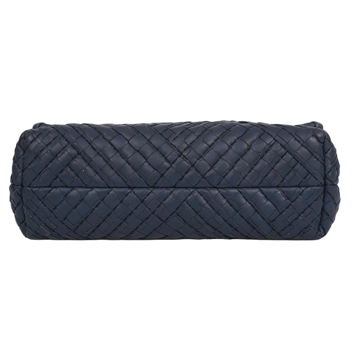 Bolsa Bottega Veneta Olimpia Intrecciato Azul Marinho