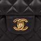 Bolsa Chanel Double Flap Small Preta