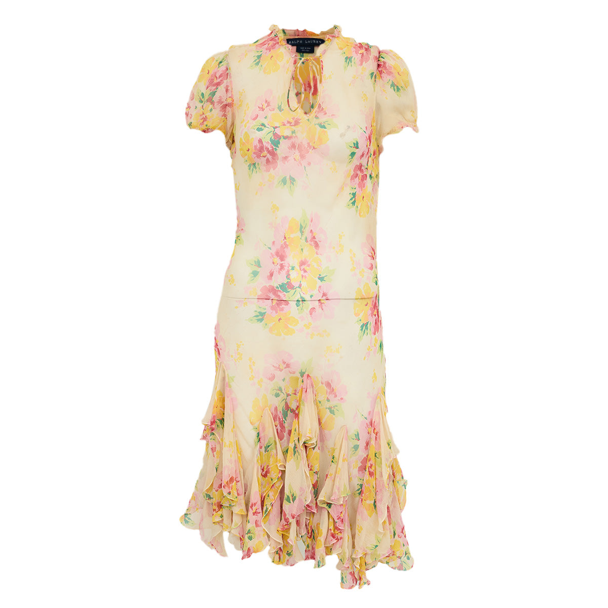 ⁠Vestido Ralph Lauren Estampado Tam. 42 Br