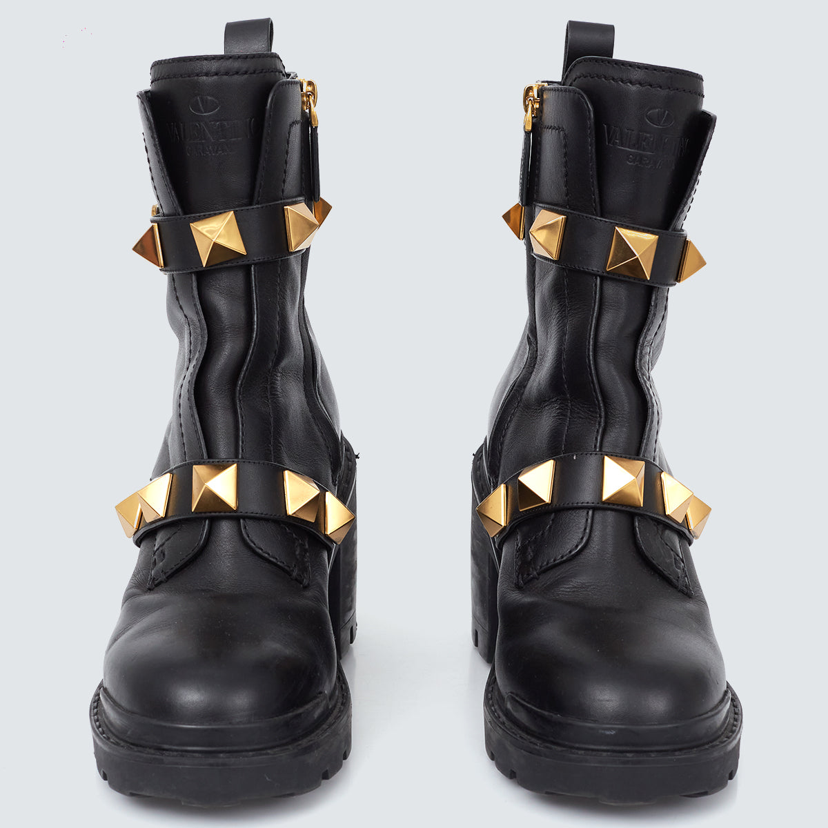 Coturno Valentino Roman Stud Preto Tam. 36,5 BR