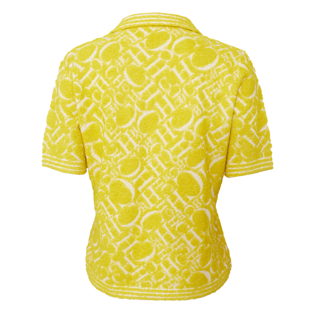 Blusa Carolina Herrera Atoalhada Amarela Tam. M Br