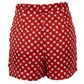 Shorts Carven Estampado Vermelho Tam. PP BR