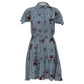 Vestido Valentino Floral Azul Tam. P BR