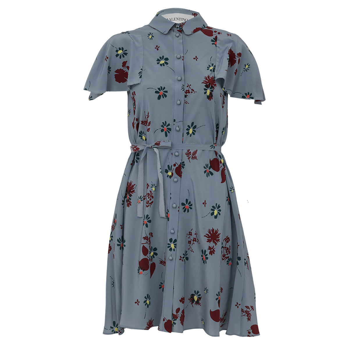 Vestido Valentino Floral Azul Tam. P BR