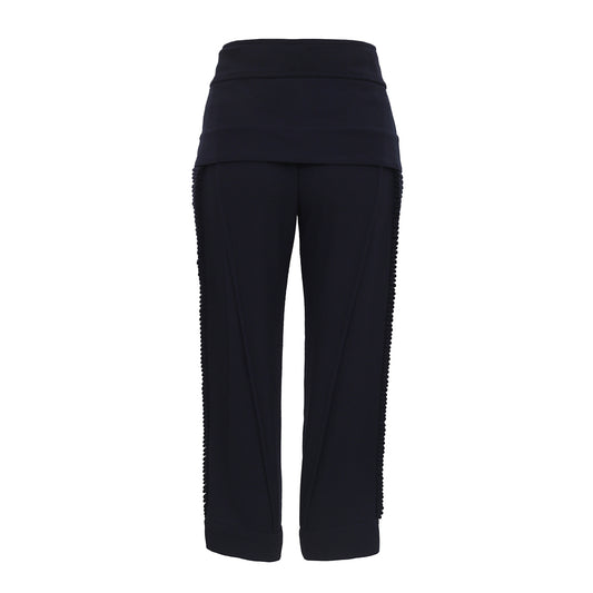 Calça Paula Raia Azul Marinho com Detalhe TAM. 34 BR