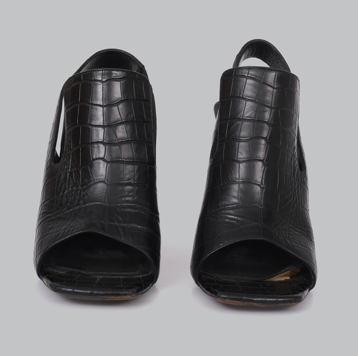 Sandália Celine Couro Preta Tam. 36,5 Br