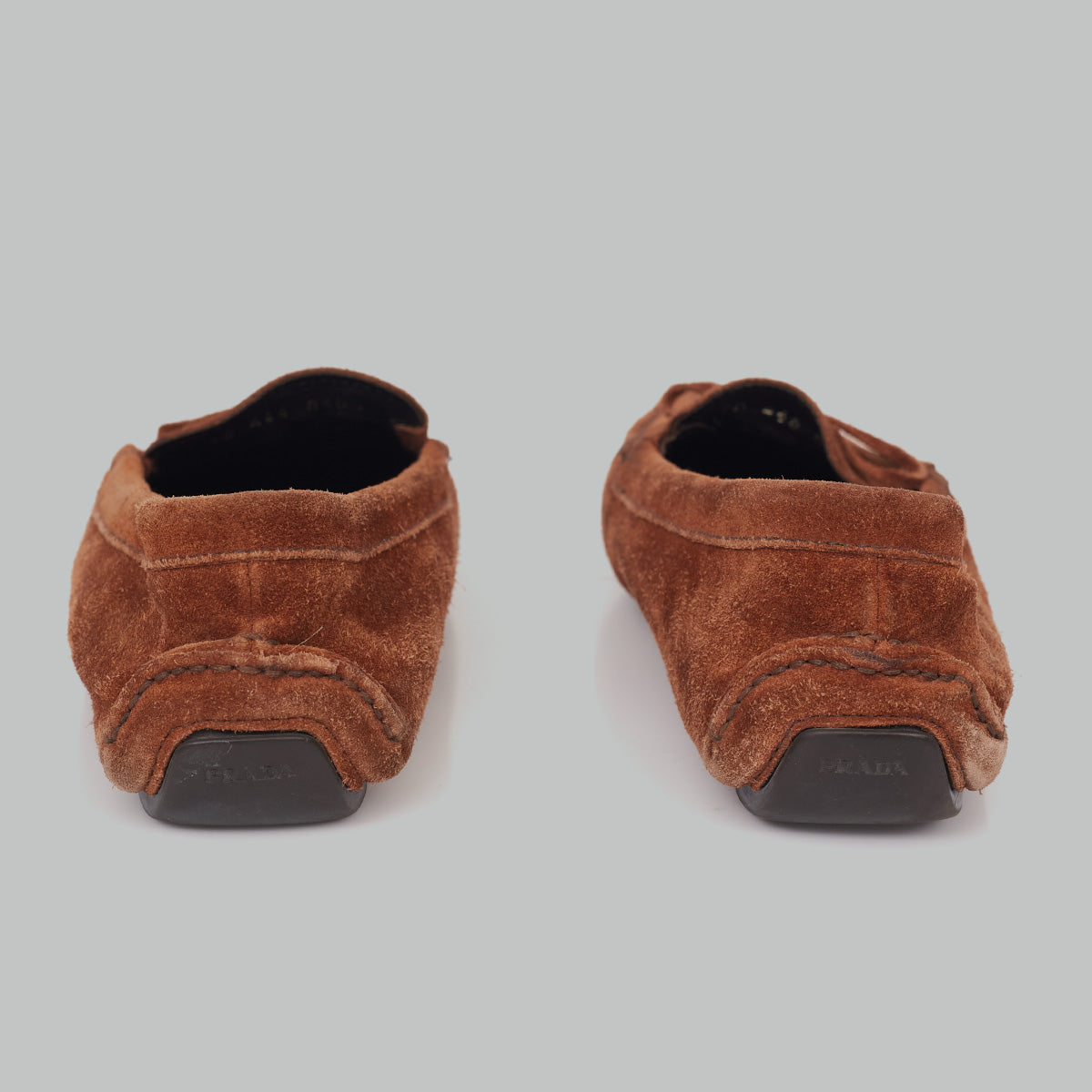 ⁠Mocassim Prada Marrom Tam. 38 Br