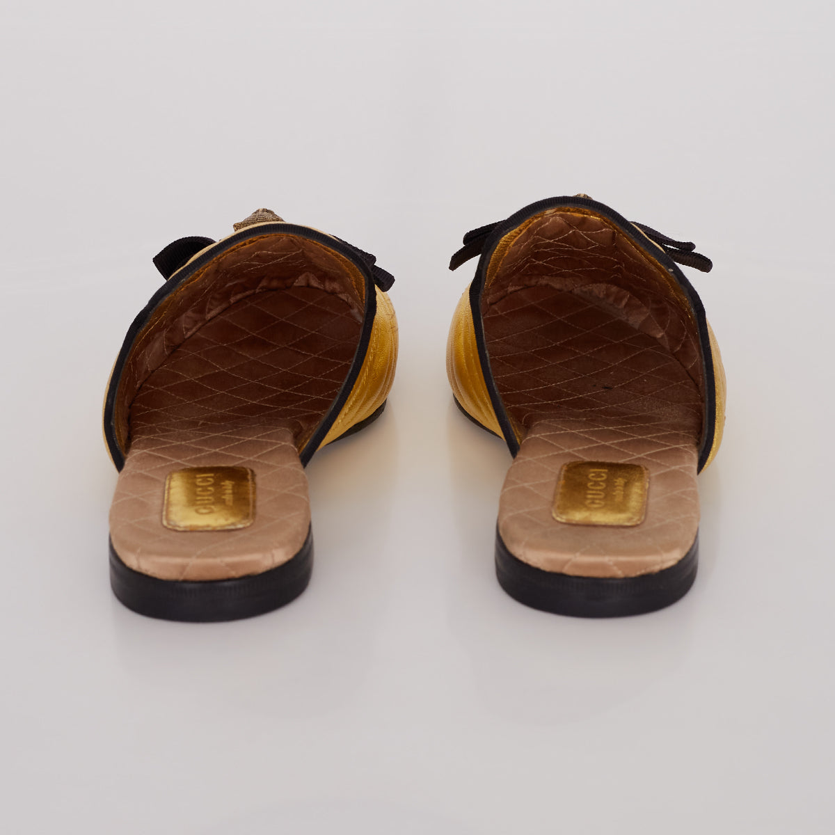 Mule Gucci Dourado Tam. 35 Br