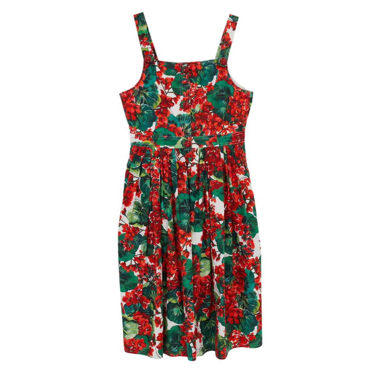 Vestido Dolce&Gabbana Estampa Vermelha Tam 11/12 anos Br