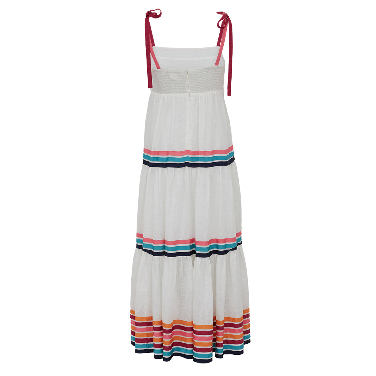 Vestido Zimmermann Branco listrado Tam. G BR