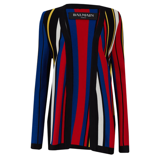 Casaco Balmain Listrado Colorido Tam. M BR