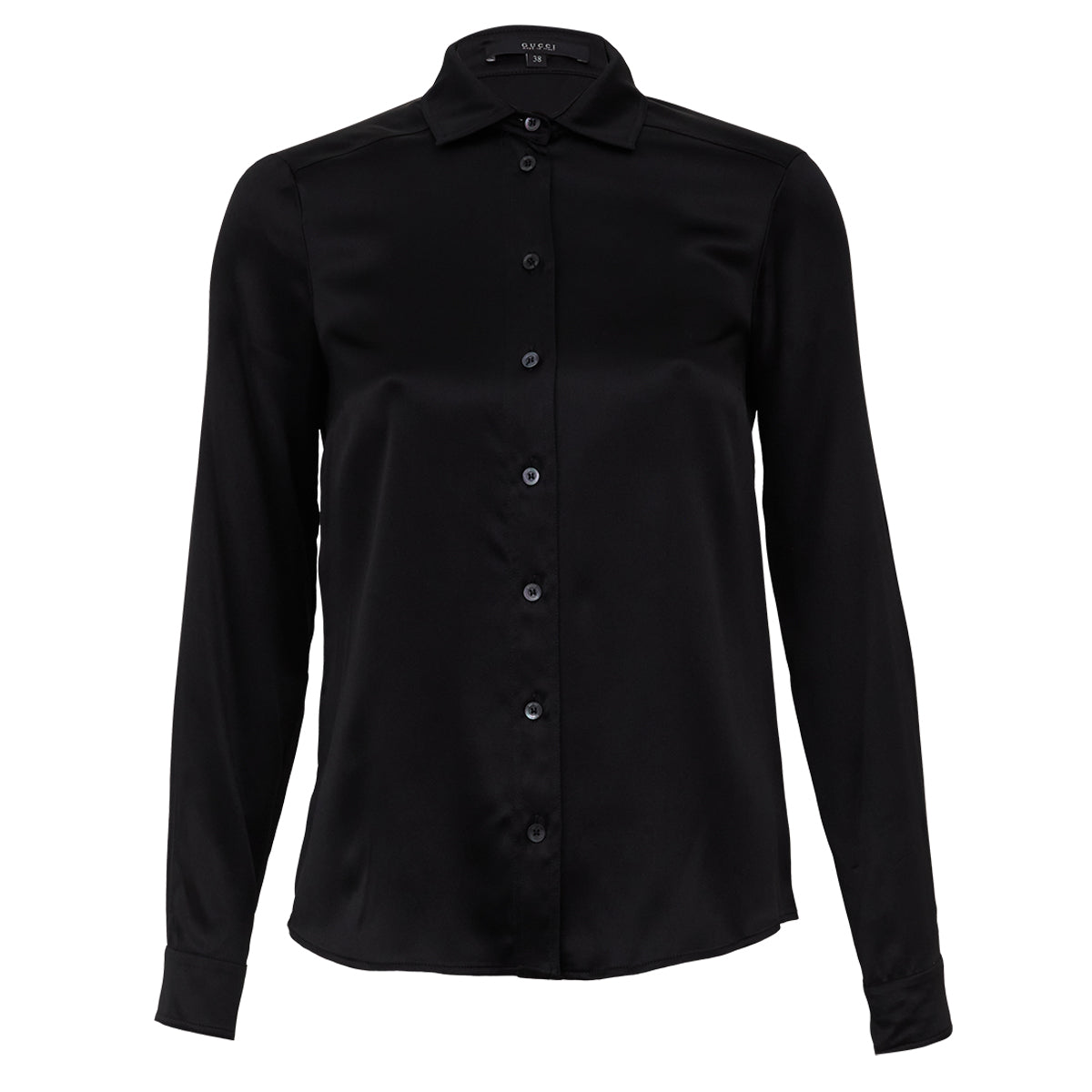 Camisa Gucci Seda Preta Tam. P BR