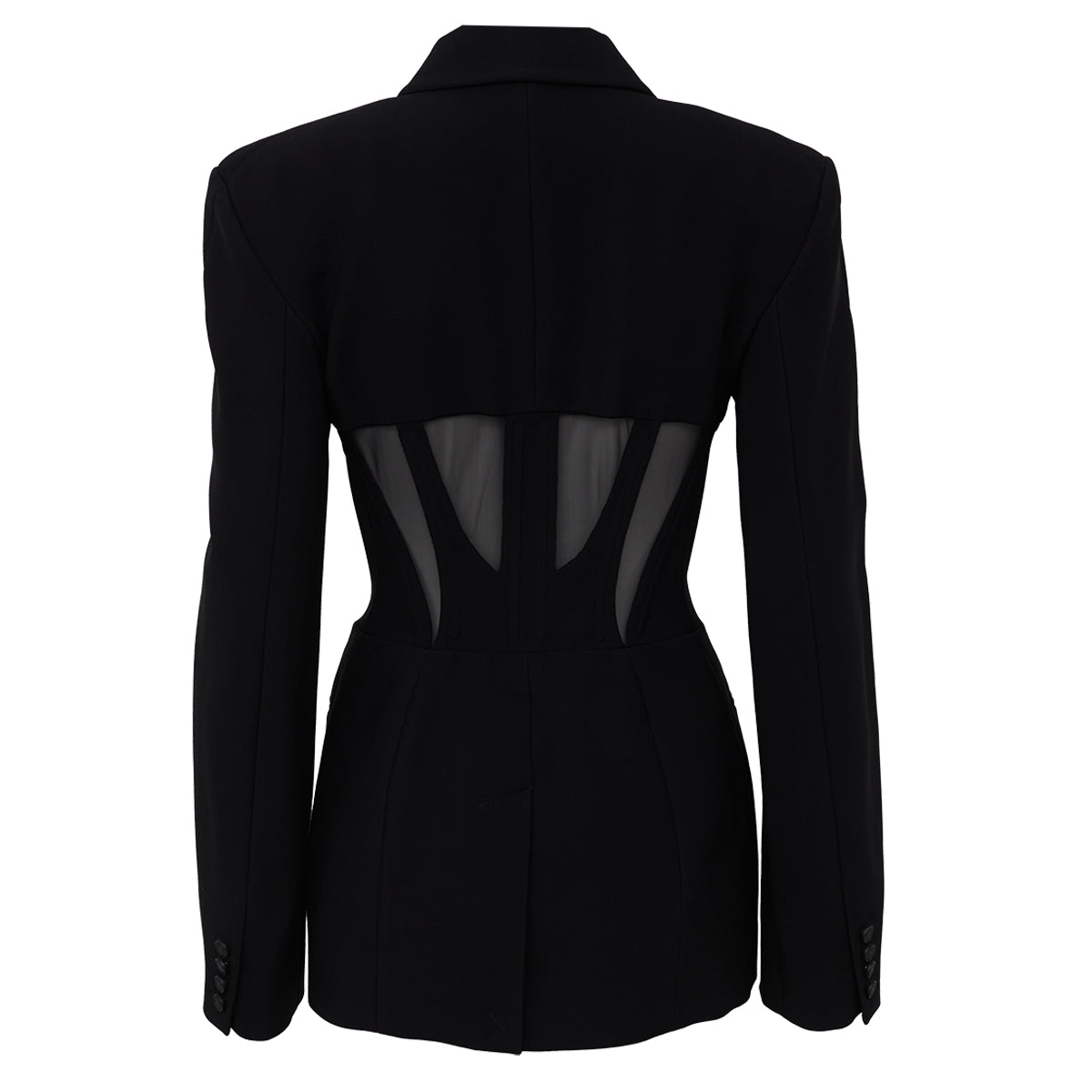 Blazer Mugler Preto Tam. P BR