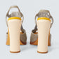 Salto Fendi Chameleon cinza Tam. 34 BR