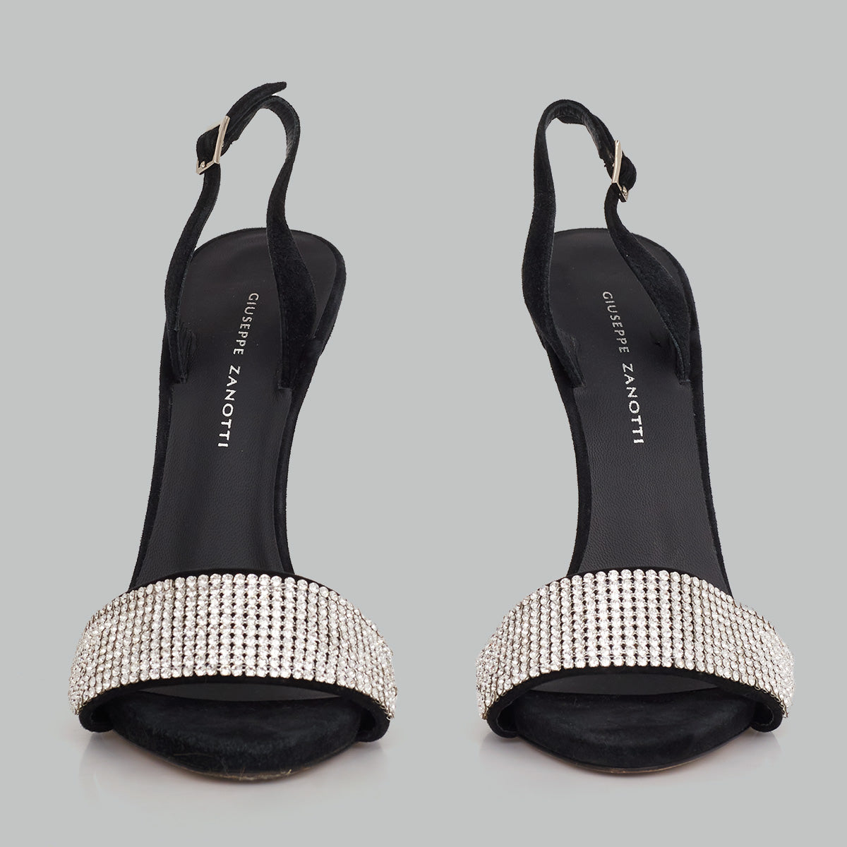 Sandália Giuseppe Zanotti Preta com Brilhos TAM. 34,5 BR