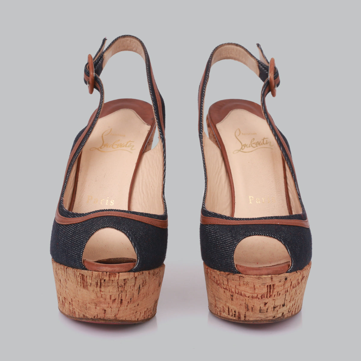 Anabela Louboutin Jeans TAM. 35 BR