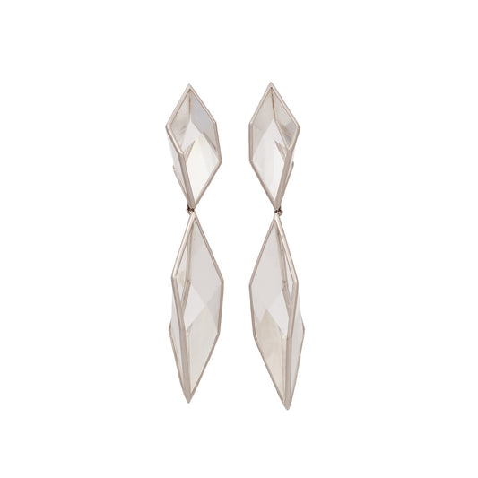 Brinco Antônio Bernardo 18k Ouro Branco