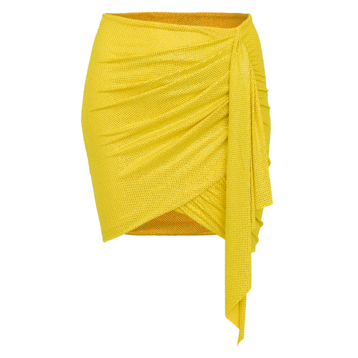 Conjunto Alexandre Vauthier Amarelo Strass Tam. PP Br
