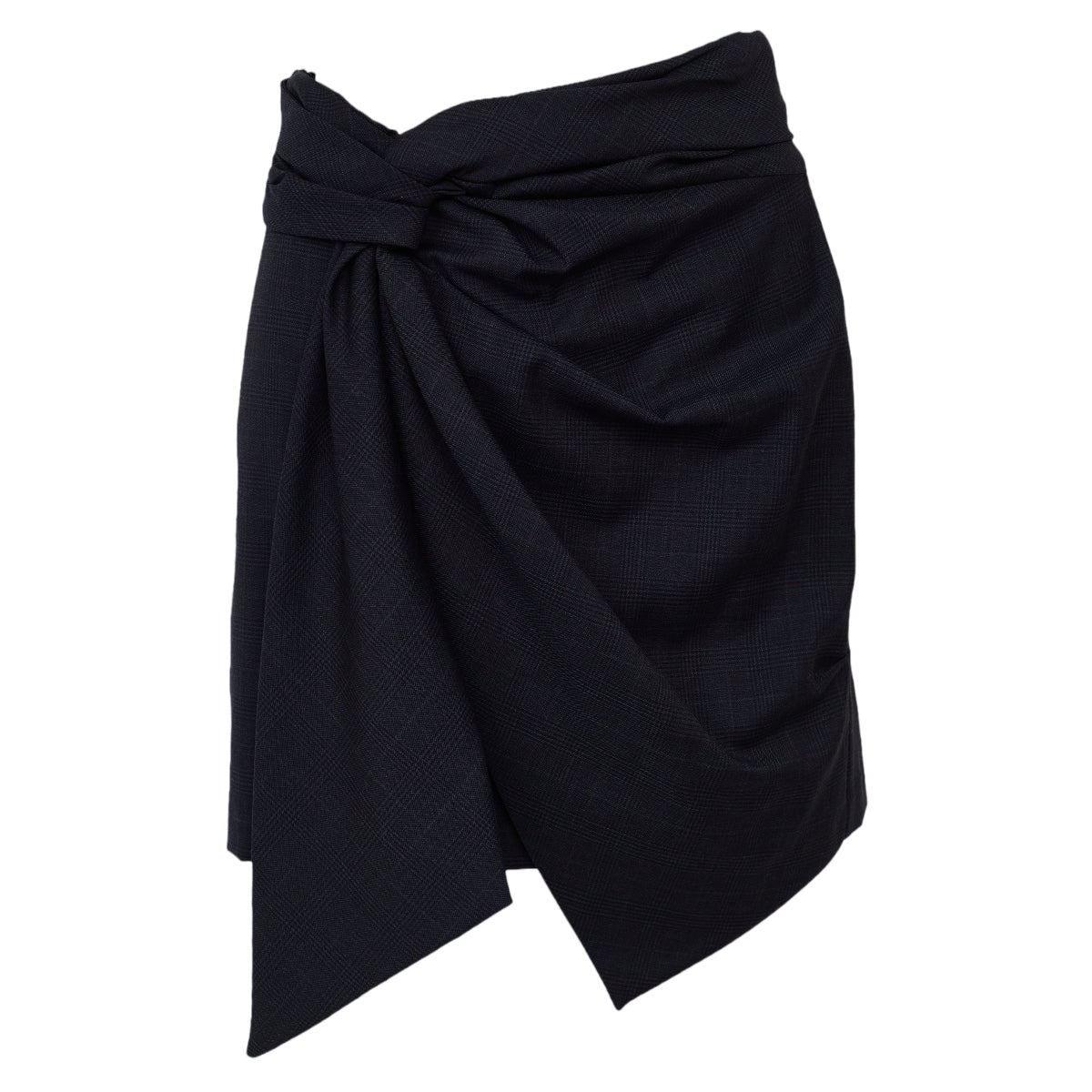 Saia Isabel Marant Xadrez Azul Tam 34 Br