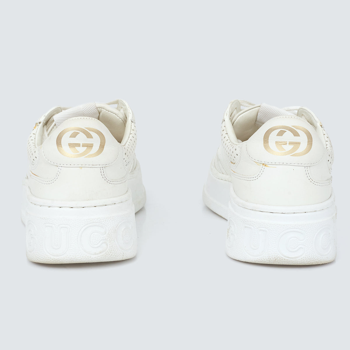 Tênis Gucci Couro Branco Tam. 36,5 BR