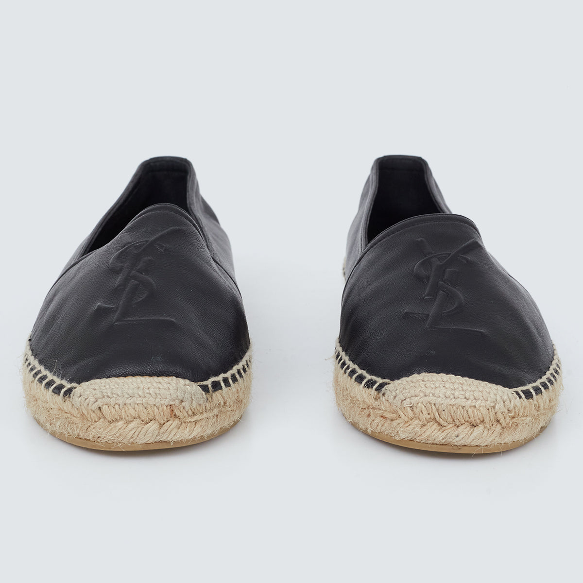 Espadrille Saint Laurent Couro Preto Tam. 37 BR