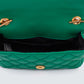 Bolsa Versace Crossbody Couro Verde